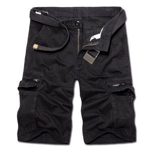 Gran oferta de verano de calidad superior nuevos hombres con cremallera Fly hombres clásico relajado estiramiento hombres ropa Casual corto dos pantalones cortos de carga - Product Image 6