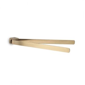 Panarea 35cm raso oro ottone porta asciugamani incernierati mobili da bagno color oro opaco confezione da 1 - Product Image 1