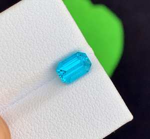 100% ธรรมชาตินีออนสีฟ้า Apatite พลอยหลวมเกรดแฟนซีเหลี่ยมเพชรพลอยตัดเหมาะสําหรับเครื่องประดับทําใช้ OEM จํานวนมาก - Product Image 4