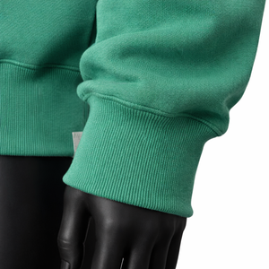 Sweat-shirt à capuche brodé de couleur unie pour femmes, tissu tricoté doux, pull décontracté surdimensionné pour l'automne/hiver, usage quotidien - Product Image 6