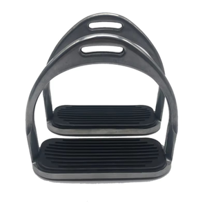 Étriers de cheval en aluminium imprimés, antibactériens, en alliage léger, avec sangles rouges et blanches, pour l'équitation western et la course, divers modèles - Product Image 1