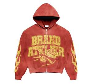 ชุดวอร์มผู้ชายขายส่ง ผ้าฝ้าย 100% เนื้อหนา น้ำหนักปานกลาง สวมหัว |   บริการ OEM คุณภาพสูง - Product Image 4