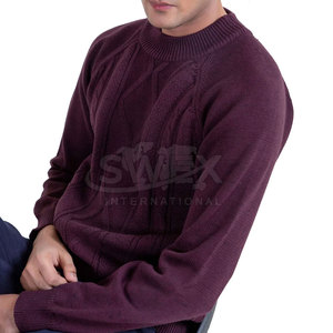 Suéter de Manga Larga de Tela Combinada de Moda, Suéter de Punto Acogedor para Oficina, Hogar y Exteriores, Hecho en Pakistán - Product Image 6