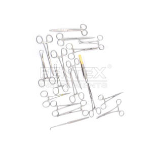 Juego de 18 Instrumentos de Cirugía Veterinaria para Animales, Herramientas Quirúrgicas Dentales de la Más Alta Calidad, Fuente Manual y Eléctrica, Empaquetado en Caja - Product Image 1