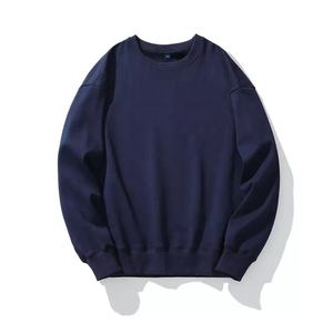 เสื้อฮู้ดผู้ชายผ้าผสมโพลีเอสเตอร์/คอตตอนเนื้อหนา สำหรับฤดูใบไม้ร่วงและฤดูหนาว สีพื้น ย้อมแบบเรียบง่าย เป็นมิตรต่อสิ่งแวดล้อม ป้องกันการเกิดขุย ทนทานต่อการใช้งาน - Product Image 4