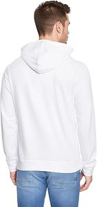 Sudadera con Capucha Casual de Invierno para Hombre, Lavado Ácido, Color Sólido, Corte Regular, 100% Algodón, Ecológica, Secado Rápido, Transpirable, con Bolsillo - Product Image 5
