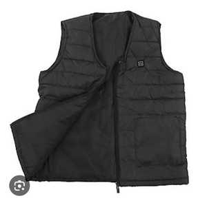 Ropa corta informal de invierno para hombre, chaleco con cuello en V calefactable de carga inteligente, calefacción termostática, cremallera transpirable, Logo nuevo lavado - Product Image 4