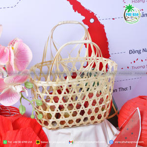 TOP PRODUCT Export From Vietnam Eco-Friendly and Durable Bamboo <b>Baskets</b>: A Natural Alternative for Everyday Use - Product Image 2
