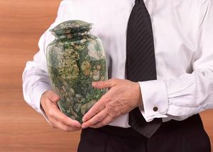 Handmade <b>Large</b> Adult Size Mosaic Aluminium Glass Cremation <b>Urn</b> Individual Tiles Hand Applied Unique Funerals Funeral Supplies - Product Image 6