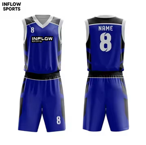 Maillot de basket-ball professionnel pour hommes, séchage rapide, respirant, uniforme avec option de taille plus, nom d'équipe personnalisable imprimé - Product Image 3