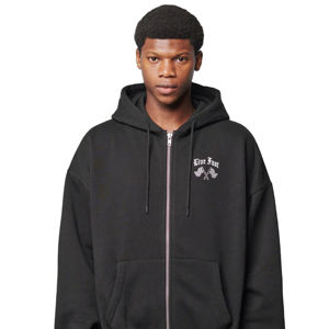 Unisex Custom Men's <b>Tech</b> Fleece Thick Hoodies 6XL Full Zip Winter Streetwear With Embroidery Logo Puff Print From Manufacturers - Product Image 1