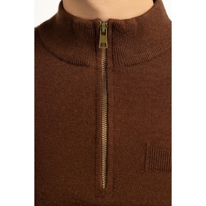 Pull en tricot à capuche pour homme, coupe classique MN-SWT-WS25-063, motif et logo imprimés, automne et printemps - Product Image 2