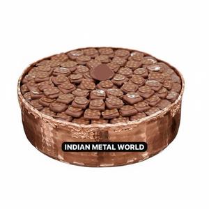 Tazón de Metal Dorado Martillado para Servir Dulces de Chocolate, Exhibición de Postres para Mesa, para Suministros de Hogar y Hotel, en Oferta - Product Image 4