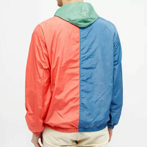 Men OEM Autumn Vintage Style Canvas Windbreaker <b>Jacket</b> with Stand Collar Waterproof Snow & <b>Rain</b> Protection <b>Hooded</b> Front Logo - Product Image 3