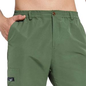 Pantalon cargo de haute qualité, tendance, taille haute, poids moyen, lavage foncé, avec design multi-poches, coupe slim, service OEM - Product Image 2