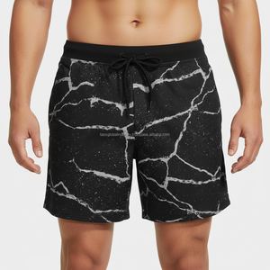 กางเกงขาสั้นลายกราฟิกผู้ชาย แห้งเร็ว OEM ลายสายฟ้า ก้อนเมฆ ดีไซน์สำหรับฤดูร้อน สไตล์สตรีทแวร์ - Product Image 3