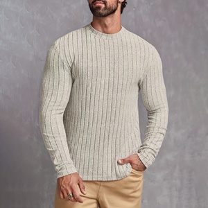 Pull en tricot pour homme de haute qualité, pull d'hiver en tissu doux, chaud et confortable, à manches longues, décontracté, tricot tendance pour le bureau - Product Image 1