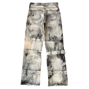 OEM Denim Manufacturer Custom DTG Men's Vintage Washed Oversized Cotton Straight Wide Leg Baggy Denim Pants <b>Jeans</b> for Men - Product Image 2