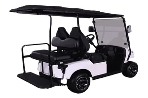 Voiturette de golf électrique 4 places de luxe abordable avec batterie longue portée, sièges en cuir premium et conduite silencieuse – Meilleur prix Pro - Product Image 2