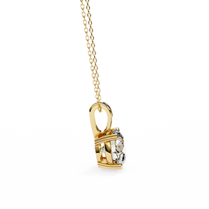 18K Gold Pendant with Stunning Lab Grown Diamond Beautiful Diamond Charms Product - Product Image 5