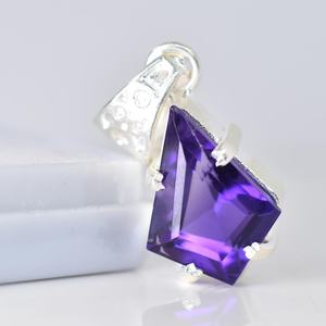 Tanzanita Natural de 20.35 Ct, Plata de Ley, Corte Fantasía Certificado, Gema Púrpura, Joya Rara, Regalo para Ella y Collar para Niños - Product Image 3