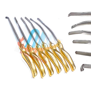 Juego de Disectores de Elevación de Acero Inoxidable de Grado Médico de Calidad Alemana, 6 Piezas, Reutilizables, Autoclavables, para Cirugía Endoscópica de Elevación de Cejas y Rostro - Product Image 1