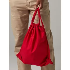 Bolsa Deportiva de Algodón Orgánico Premium, Ecológica, con Cordón, para Promociones - Product Image 1