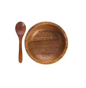Bol en bois fait à la main avec service et mini bol en bois d'acacia pour taille personnalisée bol en bois le plus vendu - Product Image 2