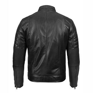 Top vente hommes hiver américain Letterman Baseball école équipe université veste noir laine véritable cuir manches respirant - Product Image 6