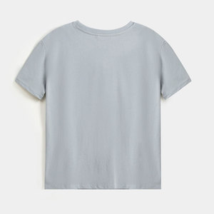 เสื้อยืดสีพื้นผ้าฝ้าย100% สำหรับผู้หญิงเสื้อยืดแฟชั่นแนวสตรีทเสื้อยืดสีพื้นผ้าฝ้ายแฟชั่นใหม่สำหรับฤดูร้อนของผู้หญิง2026 - Product Image 6