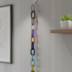 Chaîne décorative en résine de qualité supérieure, élégante décoration murale artisanale en acrylique pour la décoration intérieure moderne - Product Image 3