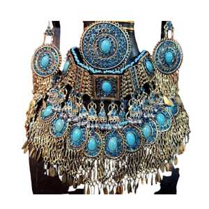 Joyería Tribal Vintage Hecha a Mano, Descubre la Elegancia de la Cultura Afgana, MOQ Bajo, Nuevos Diseños de Moda, Collar y Pendientes - Product Image 1
