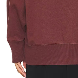 Women's Casual Winter Long Sleeve Fleece Knitted Pullover Sweater with High Collar <b>Mock</b> <b>Neck</b> and Front Logo-Comfortable <b>Tops</b> - Product Image 6