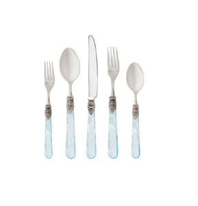 Poignée décorative en résine d'acier miroir Set de couverts design en métal fromfor élégant couverts salle à manger cadeau cuisine Style fait main - Product Image 1