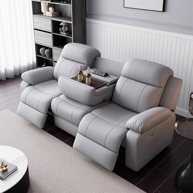 Home Theater Electric Reclining Chair Home Theater Furniture Electric Theater with Folding Lower Table Sofa Cinema Seats