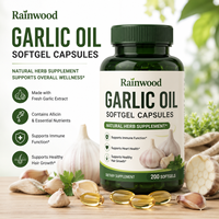 Rainwood – Fournisseur en gros de capsules molles d'huile d'ail frais, marque privée, supplément à base de plantes pour les cheveux