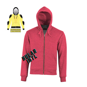 Sudadera con capucha de motocicleta con forro polar de protección completa con protección - Product Image 3