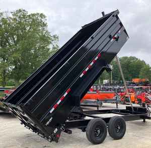 Remorque à benne basculante 7×16 14K de haute qualité 2026, plancher de 7 pouces, treuil télécommandé, rampes de portail de grange, bâche - Product Image 5