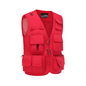 Gilet réversible à fermeture éclair sans manches respirant utilisé pour le style extérieur et le streetwear en gilet de pêche de bonne qualité meilleure sublimation - Product Image 3