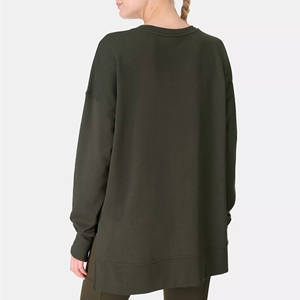 Oem Custom Logo Casual Hooded <b>Long</b> Sleeves Sportswear Heavyweight Split <b>Oversized</b> Cotton Fleece Classic Windproof Teenagers - Product Image 3