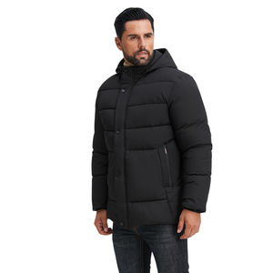Veste d'hiver pour hommes personnalisée veste bouffante imperméable coupe-vent à capuche mode de rue vêtements d'extérieur manteau rembourré élégant - Product Image 3