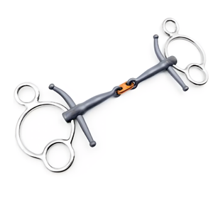 2025 mèches en titane d'équitation de qualité supérieure embout universel Euro Cavall Snaffle losange embout Cavall Bits de la plus haute norme - Product Image 1