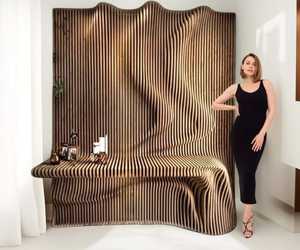 Modern Art Deco Design 3D Wooden <b>Wall</b> <b>Shelf</b> Unique Free Delivery Artistic Hanging Decoration with Unique Design - Product Image 1