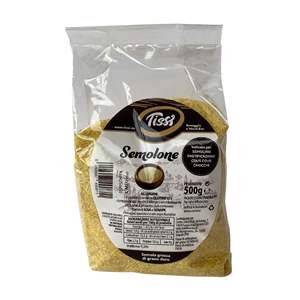 Semolina de Trigo Duro Tissi 500g, Paquete de 12 Bolsas, Producto Cerealino Premium de Italia para la Elaboración de Pasta - Product Image 1