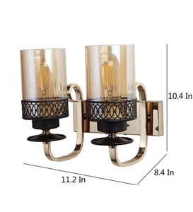 Modern Wall Lamp <b>Gold</b> Finish Wall Light Matte Finish Wall Lamp Handmade Wall Lamp Handcrafted Wall Light Export Quality Lamp - Product Image 3