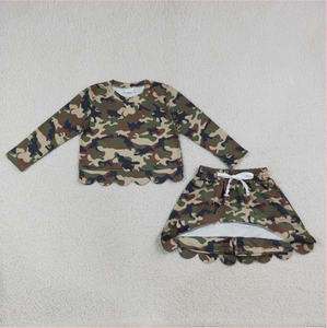ชุดกระโปรงกางเกงโยคะลายพราง GLD1620 รุ่น Hunting Camo Scallop Edge สำหรับสาวๆ - Product Image 6
