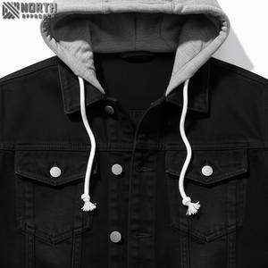 2025 nouveauté mode acide lavé sur mesure hommes Denim Jean vestes nouvelle Collection camionneur vestes jean veste hommes - Product Image 6