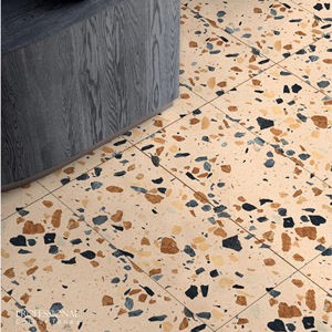 กระเบื้องพอร์ซเลนเคลือบเงา ลายเทอร์ราซโซ่ แบบแกะสลัก รุ่นเบตัน พีช - Product Image 1