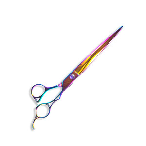 Titanium Color Coated Grooming <b>Scissors</b> Straight Sharp Blades <b>Dog</b> Grooming <b>Scissor</b> Made German Stainless Steel - Product Image 2