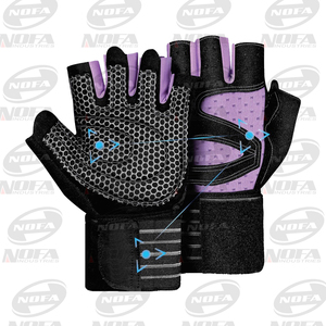 OEM al por mayor de alta calidad guantes deportivos de cuero para levantamiento de pesas gimnasio entrenamiento guantes de fitness para uso al aire libre - Product Image 1